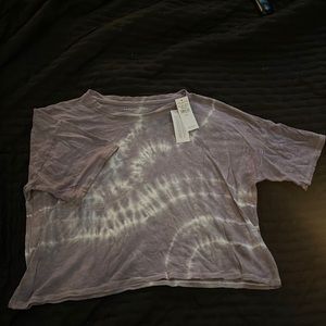 American Eagle Tie-Dye purple cropped tee - size L